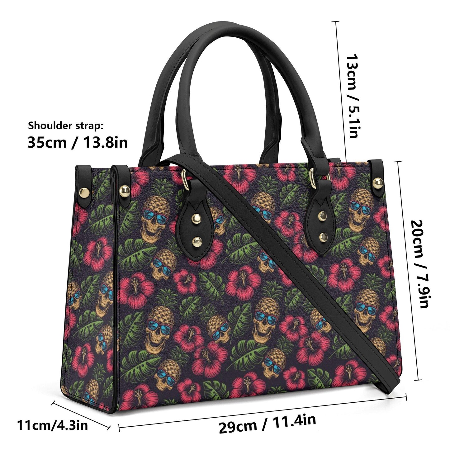 Evil face handbag with strap, evil travel bag, Spooky Halloween travel bag, christmas skull handbag with strap, dark horror bag with shoulde