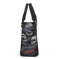 Punisher skull handbag with strap, hooded skull handmade bag, no see no hear skull handbag reaper skull shoulder bag, hooded skull tote bag,