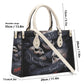 Punisher skull handbag with strap, hooded skull handmade bag, no see no hear skull handbag reaper skull shoulder bag, hooded skull tote bag,