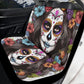 Mexican skull car seat cover full set, floral sugar skull cover cushion accessories for Cars, sugar skull girl seat cover for car, mexico ru