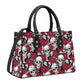 Flower skull women's handbag, skull purse, grim reaper messenger bag, christmas skull purse, biker skull women's purse, skeleton handbag, ha