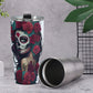 Candy skull beer mug, sugar skull freezer Mug, dia de los muertos skull jumbo Mug, mexico jumbo Mug, floral sugar skull jumbo Mug, cinco de