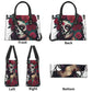 Sugar skull girl tote bag, day of the dead messenger bag, day of the dead travel bag, day of the dead cosmetic bag, mexican skull purse, day