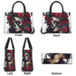 Sugar skull girl tote bag, day of the dead messenger bag, day of the dead travel bag, day of the dead cosmetic bag, mexican skull purse, day