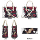 Sugar skull girl tote bag, day of the dead messenger bag, day of the dead travel bag, day of the dead cosmetic bag, mexican skull purse, day