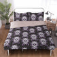 Sugar skull girl pillow cover, dia de los muertos skull bedding, cinco de mayo skull duvet cover set, calaveras skull comforter set, floral