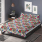 Floral skull comforter set, mexico duvet cover queen king, mexican skull duvet cover queen king, candy skull duvet cover set, cinco de mayo