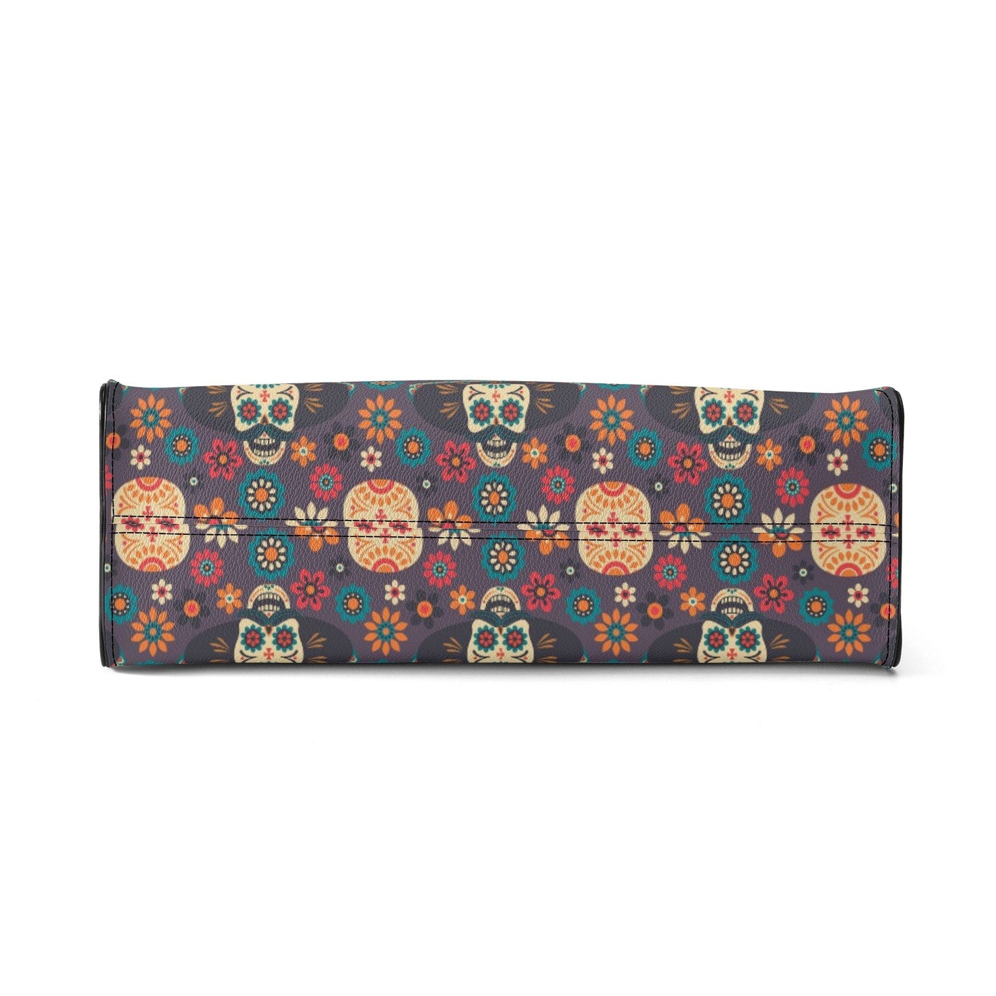 Calaveras skull women's purse, cinco de mayo skull crossbody bag, sugar skull girl travel bag, mexican skull bag with shoulder strap, dia de