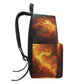 Flaming skull tote bag, devil ghost Travel backpack, skull with scythes student backpack, Spooky Halloween Travel backpack, evil backpack pu