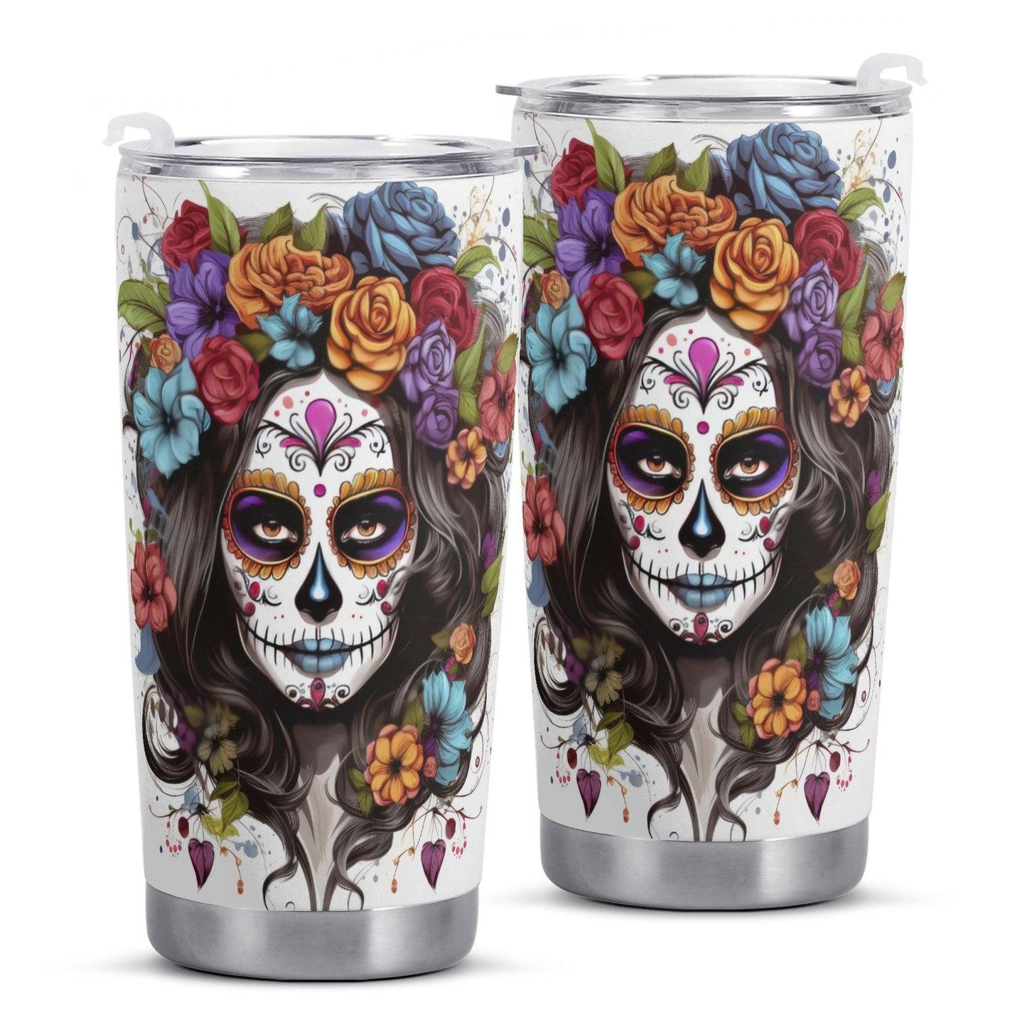 Calaveras skull coffee mug, calaveras skull beer mug, floral sugar skull cup, sugar skull girl cup, dia de los muertos skull jumbo Mug, dia