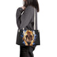 Goth travel bag, gothic skull tote bag, skeleton women's handbag, punisher skull handbag, flame skull handbag, spooky death travel bag skull