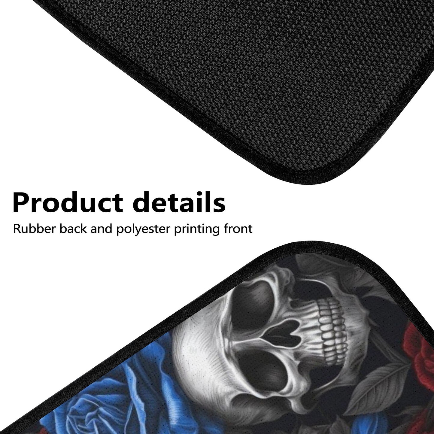 Spooky death car tool, floral skull cover cushion accessories for Cars, biker skull car headrest covers, motorcycle skull car shifter gear c