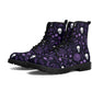 Gothic skull waterproof Lace Up Anti-Slip platform nooties, christmas skull ankle booties, Spooky Halloween boots, goth waterproof boot, got
