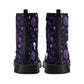 Gothic skull waterproof Lace Up Anti-Slip platform nooties, christmas skull ankle booties, Spooky Halloween boots, goth waterproof boot, got