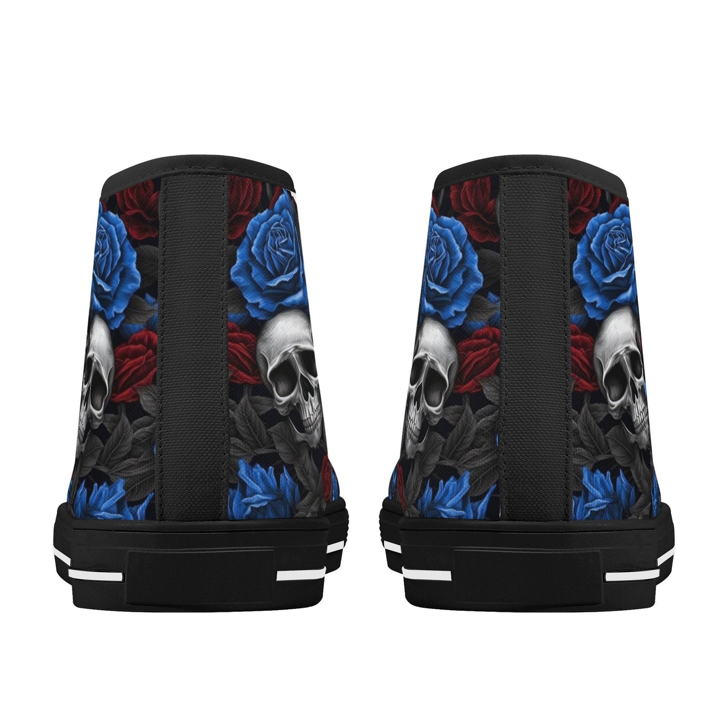 Halloween causual shoes, flower skull sneakers, reaper skull causual shoes, goth men shoes, punisher skull shoes for him, dark horror shoes,