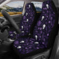 Goth seat cover for car, skull in fire seat cover for car, halloween mat for vehicles, halloween car handbrake covers, skull car cushion cov