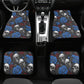 Spooky death car tool, floral skull cover cushion accessories for Cars, biker skull car headrest covers, motorcycle skull car shifter gear c