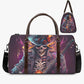 Punisher skull monogrammed bag, gothic skull weekender bags, halloween shoulder bag, halloween shoulder bag, Spooky Halloween Overnight Bag,