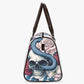 Skull in fire Hospital Bag, skull in fire travel bag, death skull Carry on Weekender Overnight Bag, spooky death Hospital Bag, flower skull
