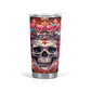 Spooky death travel mug, reaper skull cup, hooded skull travel mug, christmas skull jumbo Mug, dark horror tumbler cup mug, spooky death tum