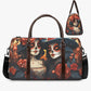 Sugar skull girl travel bag, mexican skull large travel bag, dia de los muertos skull Vacation Holidays Travel Bag, sugar skull girl shoulde