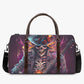 Punisher skull monogrammed bag, gothic skull weekender bags, halloween shoulder bag, halloween shoulder bag, Spooky Halloween Overnight Bag,