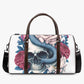 Skull in fire Hospital Bag, skull in fire travel bag, death skull Carry on Weekender Overnight Bag, spooky death Hospital Bag, flower skull