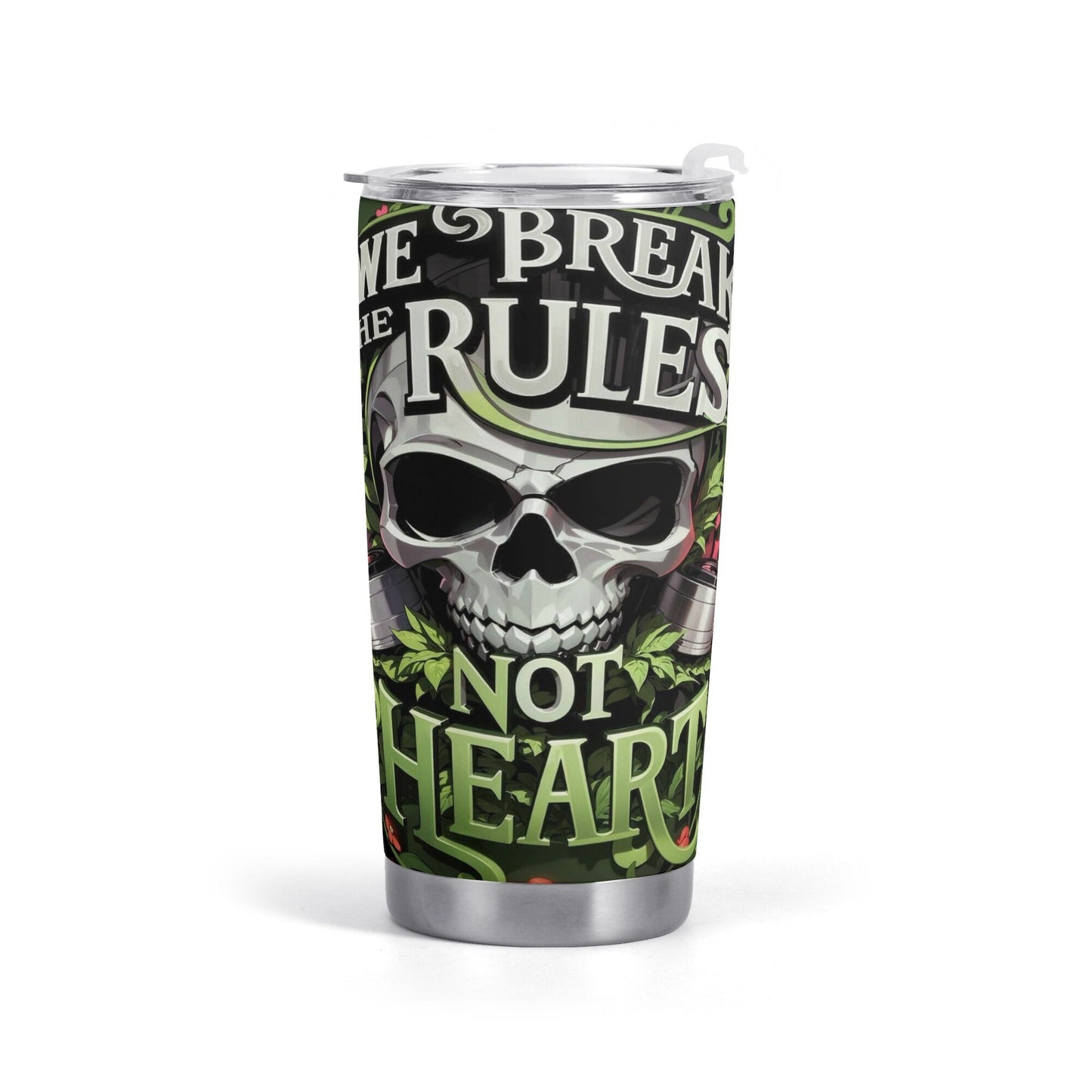 Floral skull coffee mug, Spooky Halloween cup, skull in fire tumblr, rose skull tumbler cup mug, motorcycle skull coffee mug, goth beer mug,