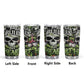Floral skull coffee mug, Spooky Halloween cup, skull in fire tumblr, rose skull tumbler cup mug, motorcycle skull coffee mug, goth beer mug,