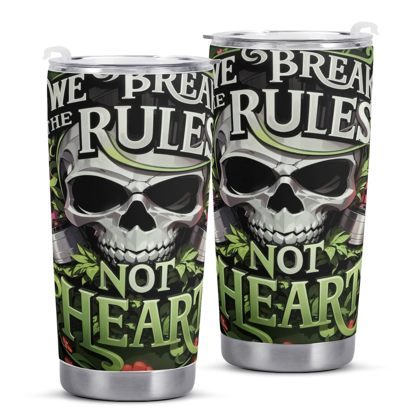 Floral skull coffee mug, Spooky Halloween cup, skull in fire tumblr, rose skull tumbler cup mug, motorcycle skull coffee mug, goth beer mug,