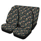 Halloween car handbrake covers, horror truck seat cover, goth car mat flooring, evil face car protector, evil seat cushion, devil ghost car