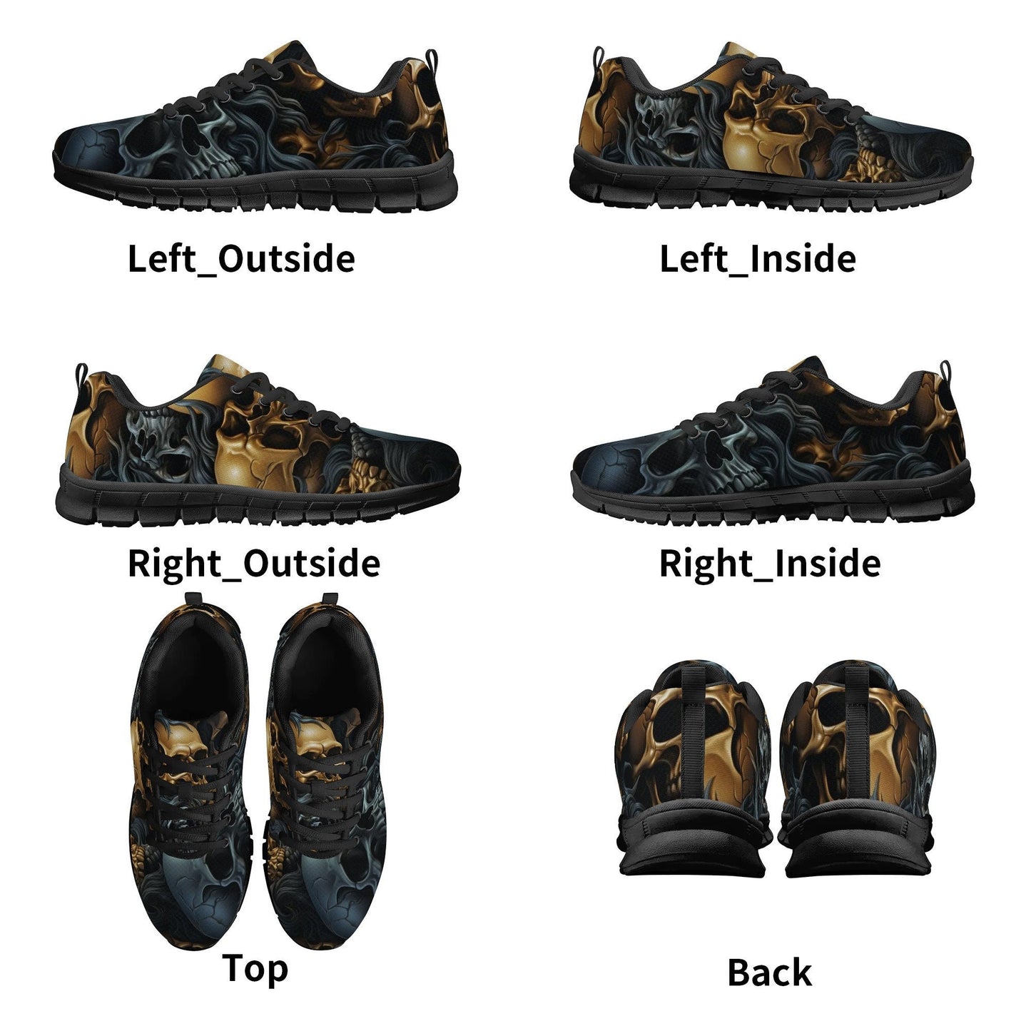 Skull with scythes men sneakers, death with scythes women running shoes, christmas skull canvas shoes, hooded skull causual shoes, Spooky Ha