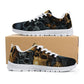Skull with scythes men sneakers, death with scythes women running shoes, christmas skull canvas shoes, hooded skull causual shoes, Spooky Ha