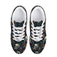 Reaper skull sneakers gift, skull sneakers gift, gothic skull canvas shoes, skeleton Slip on shoes, grim reaper canvas sneakers, motorcycle