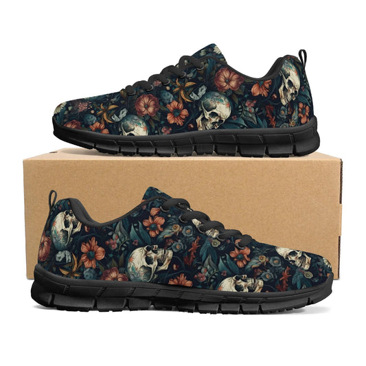 Reaper skull sneakers gift, skull sneakers gift, gothic skull canvas shoes, skeleton Slip on shoes, grim reaper canvas sneakers, motorcycle