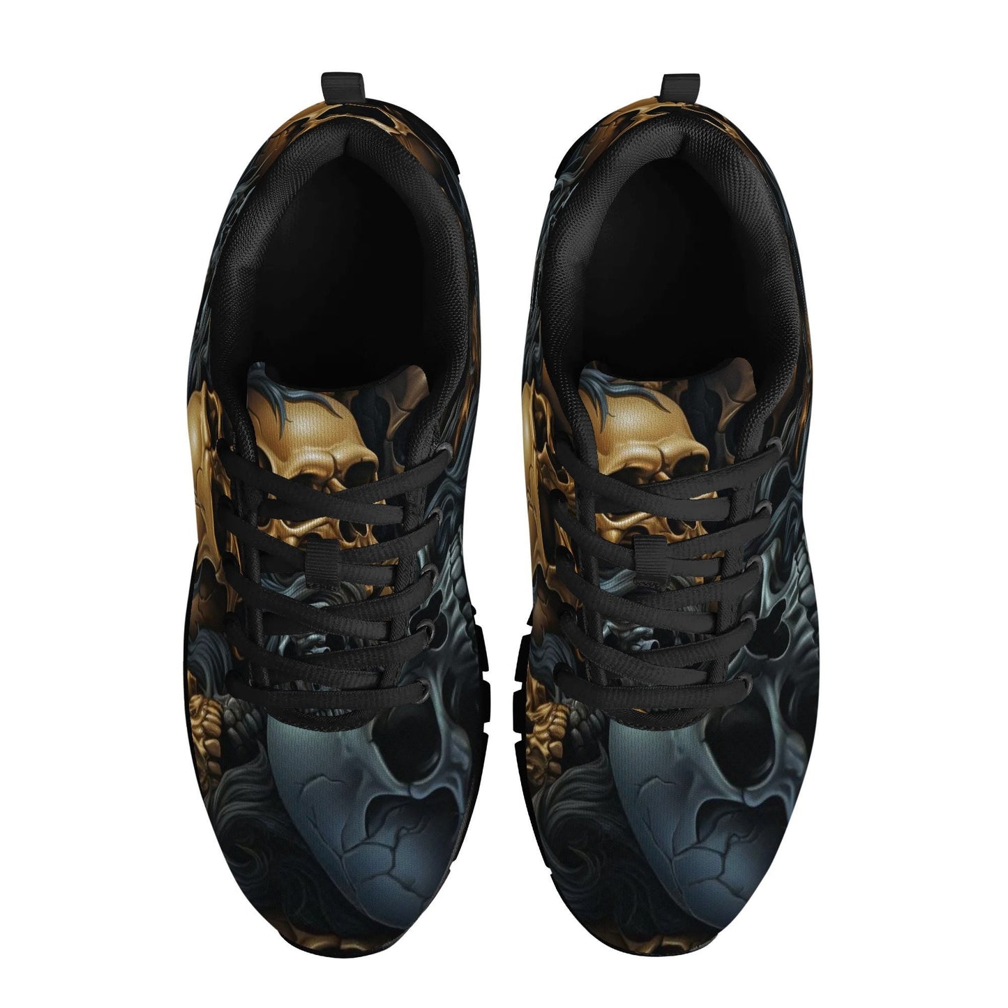 Skull with scythes men sneakers, death with scythes women running shoes, christmas skull canvas shoes, hooded skull causual shoes, Spooky Ha