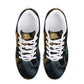 Skull with scythes men sneakers, death with scythes women running shoes, christmas skull canvas shoes, hooded skull causual shoes, Spooky Ha