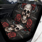 Flame skull car seat belt covers, motorcycle skull car covers, death with scythes seat cushion punisher skull car seat protector cover