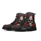 Devil ghost Jodhpur boots, grim reaper Steel toe boots, hooded skull Rain boots, flame skull Punk boots, hooded skull Jodhpur boots, hooded