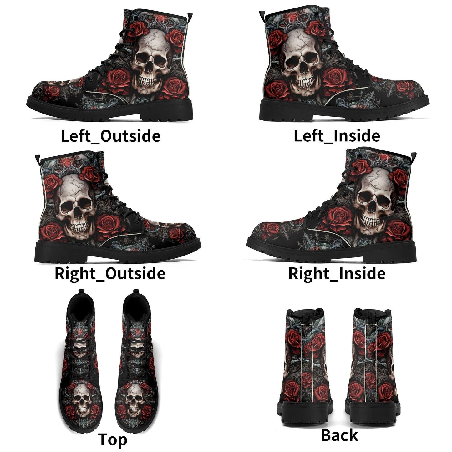 Devil ghost Jodhpur boots, grim reaper Steel toe boots, hooded skull Rain boots, flame skull Punk boots, hooded skull Jodhpur boots, hooded