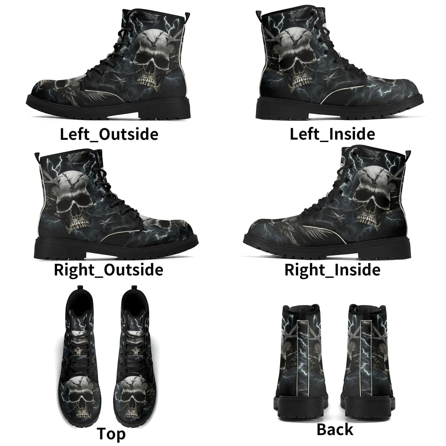Hooded skull Chelsea boots devil ghost Thigh-high boots, biker skull waterproof boot, death with scythes waterproof shoes hooded skull boots