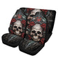 Flame skull car seat belt covers, motorcycle skull car covers, death with scythes seat cushion punisher skull car seat protector cover