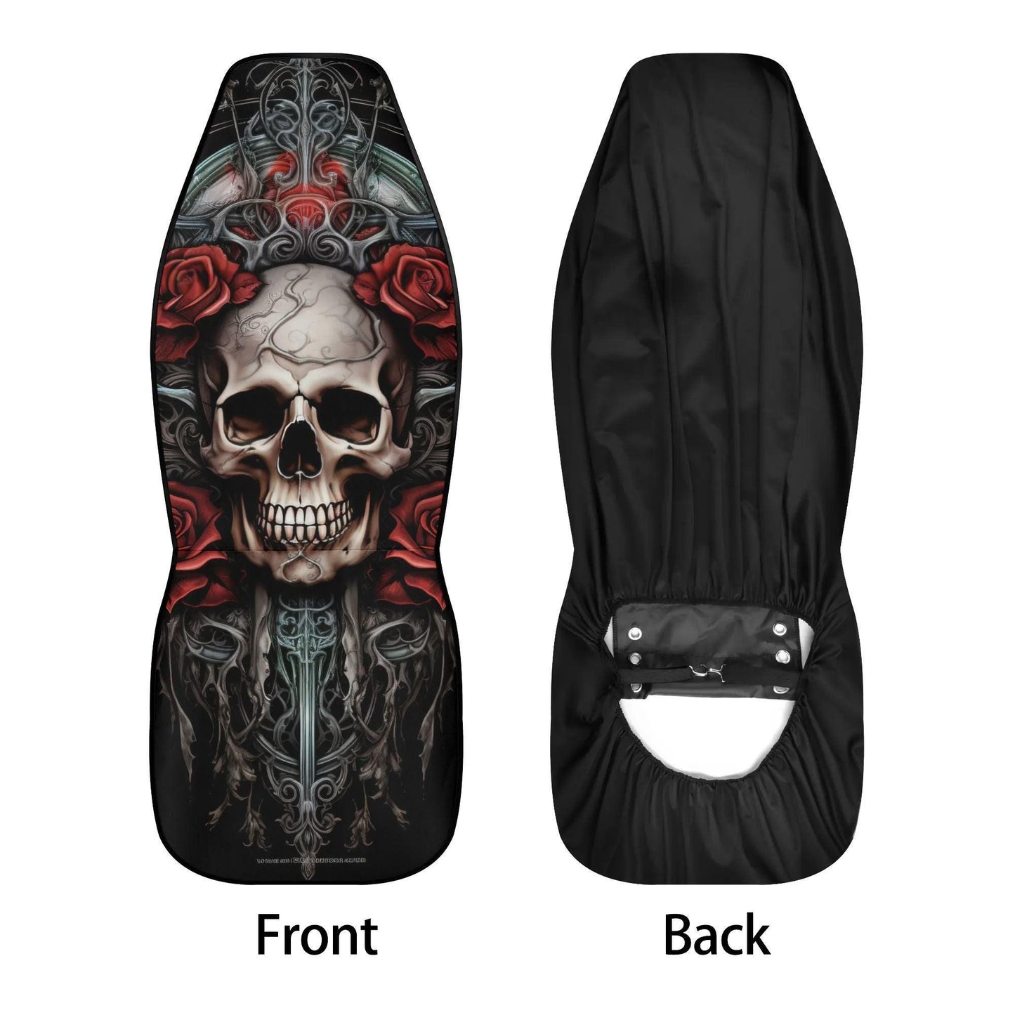 Flame skull car seat belt covers, motorcycle skull car covers, death with scythes seat cushion punisher skull car seat protector cover