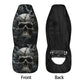 Floral skull seat cover for truck, spooky death front back seat covers flower skull car seat accessory, motorcycle skull car seat accessory