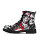 Floral sugar skull men women boots, mexican skull men women boots sugar skull fashion leather boots sugar skull men women shoes floral boots