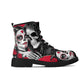 Floral sugar skull men women boots, mexican skull men women boots sugar skull fashion leather boots sugar skull men women shoes floral boots
