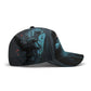 Grim reaper skull baseball cap, floral skull adjustable hat biker skull hat for men, halloween beanie, goth beanie, halloween skeleton skull