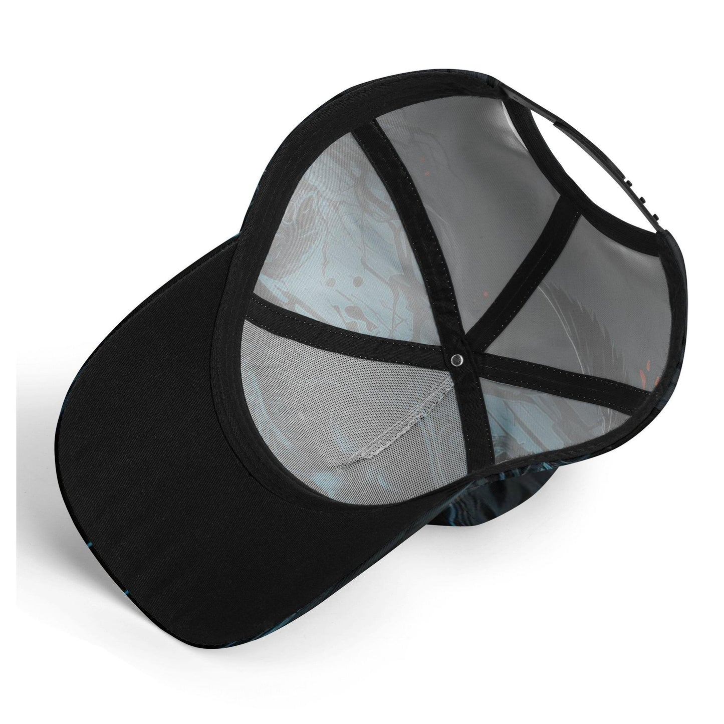 Grim reaper skull baseball cap, floral skull adjustable hat biker skull hat for men, halloween beanie, goth beanie, halloween skeleton skull