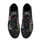 Sugar skull shoes, day of the dead hight top sneakers, dia de los muertos skull sneakers gift, day of the dead high top shoes