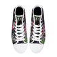 Sugar skull shoes, day of the dead hight top sneakers, dia de los muertos skull sneakers gift, day of the dead high top shoes